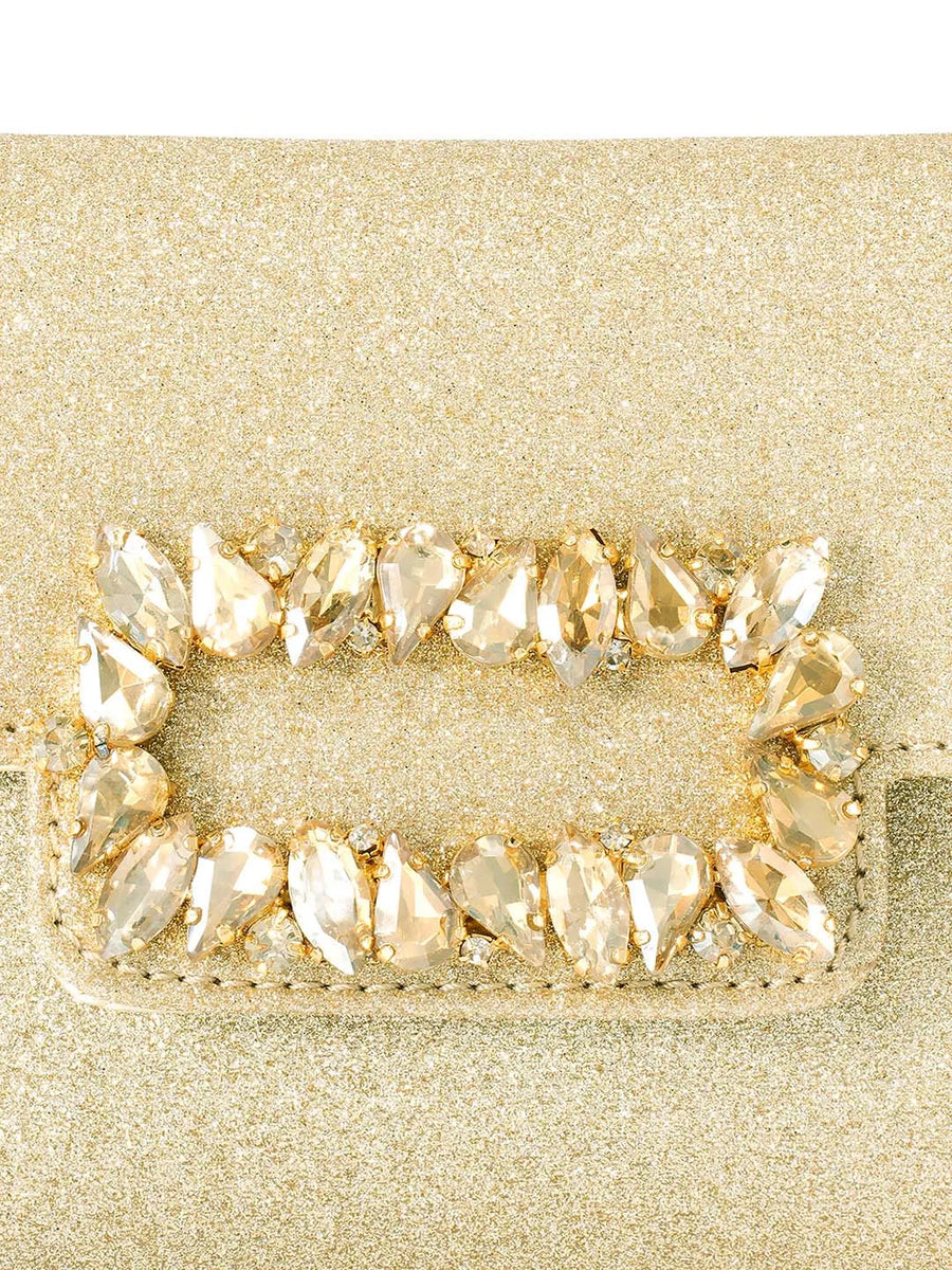 Chic Fiesta Finery Evening Clutch - Gold