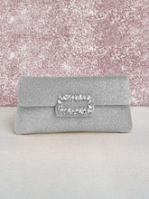 Chic Fiesta Finery Evening Clutch - Silver