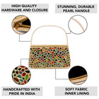 Stone Embellished Clutch – Glamorous Evening Accessory | Peora

