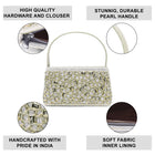 Stone Embellished Clutch – Glamorous Evening Accessory | Peora

