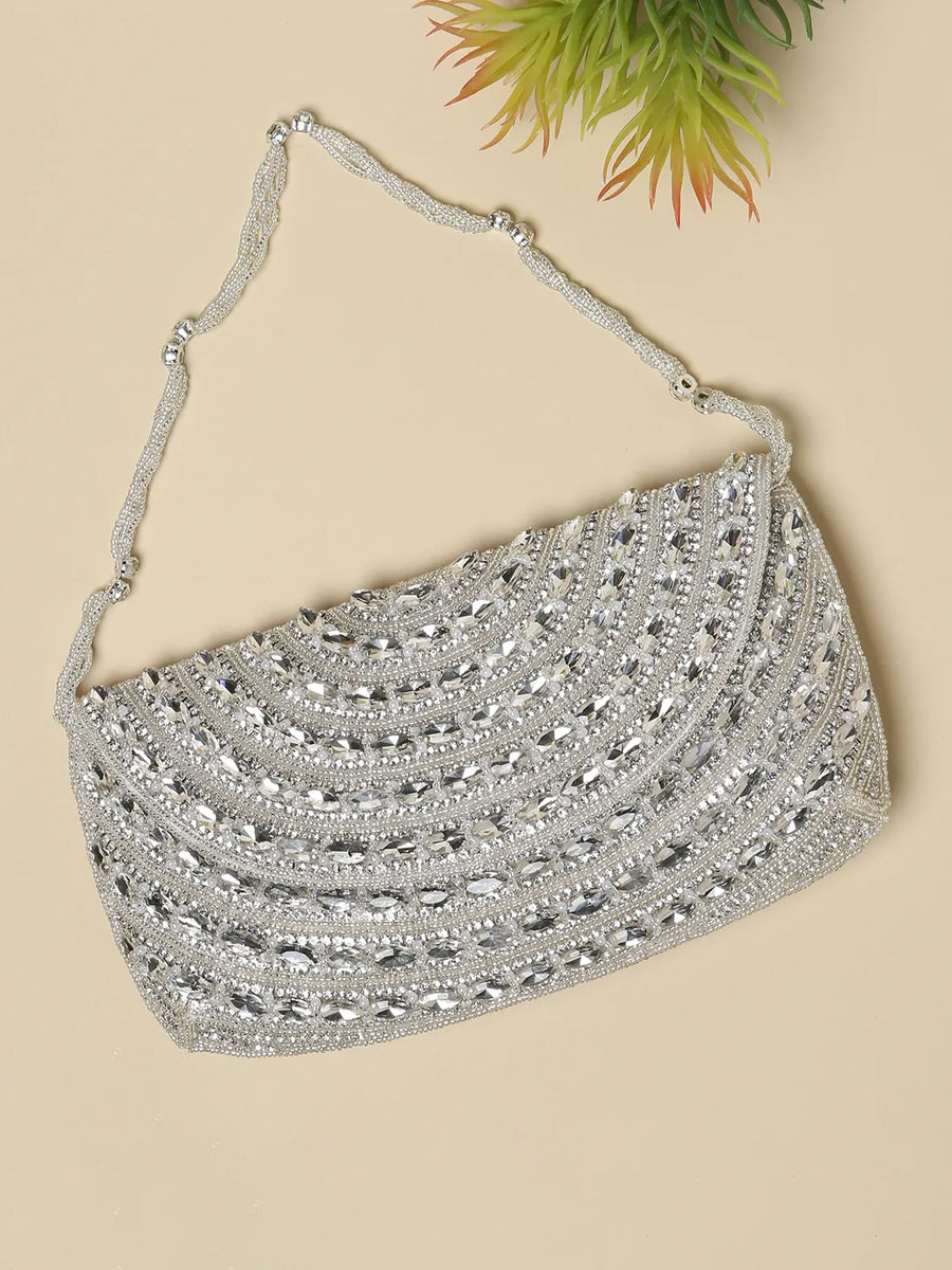 Shimmer Beads & Sequin Clutch Purses