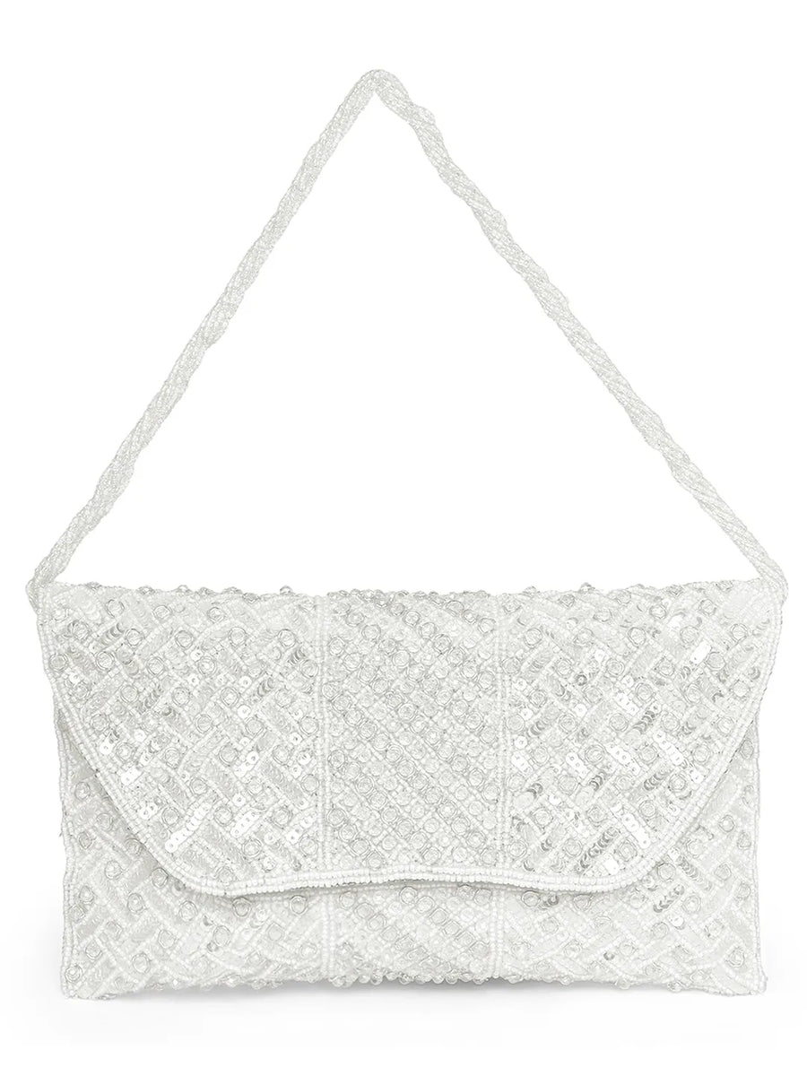 Shimmer Beads & Sequin Clutch Purses