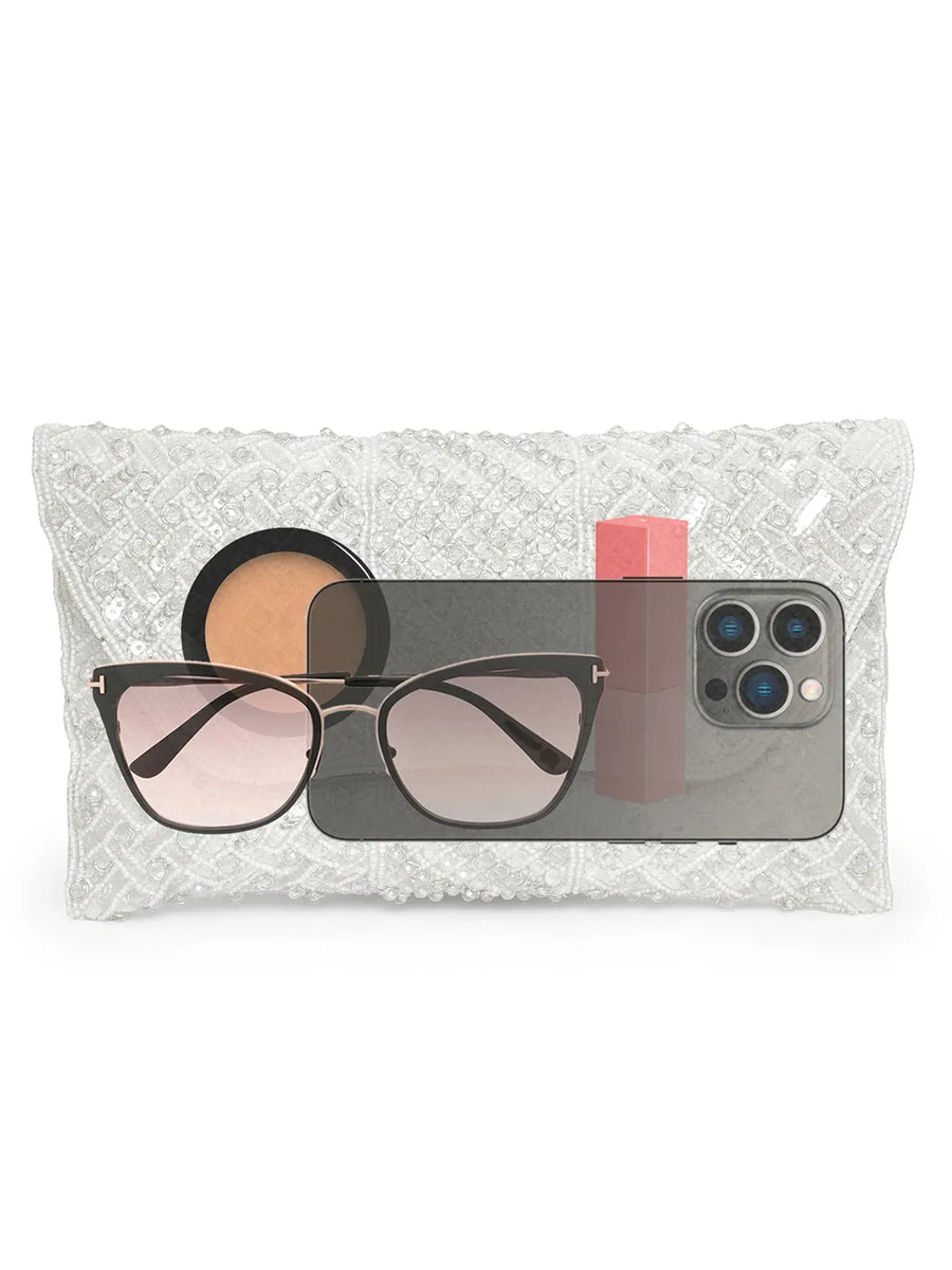 Shimmer Beads & Sequin Clutch Purses