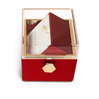 Square Ring Box with Faux Red Rose