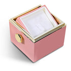 Square Shaped Ring Box with Rose