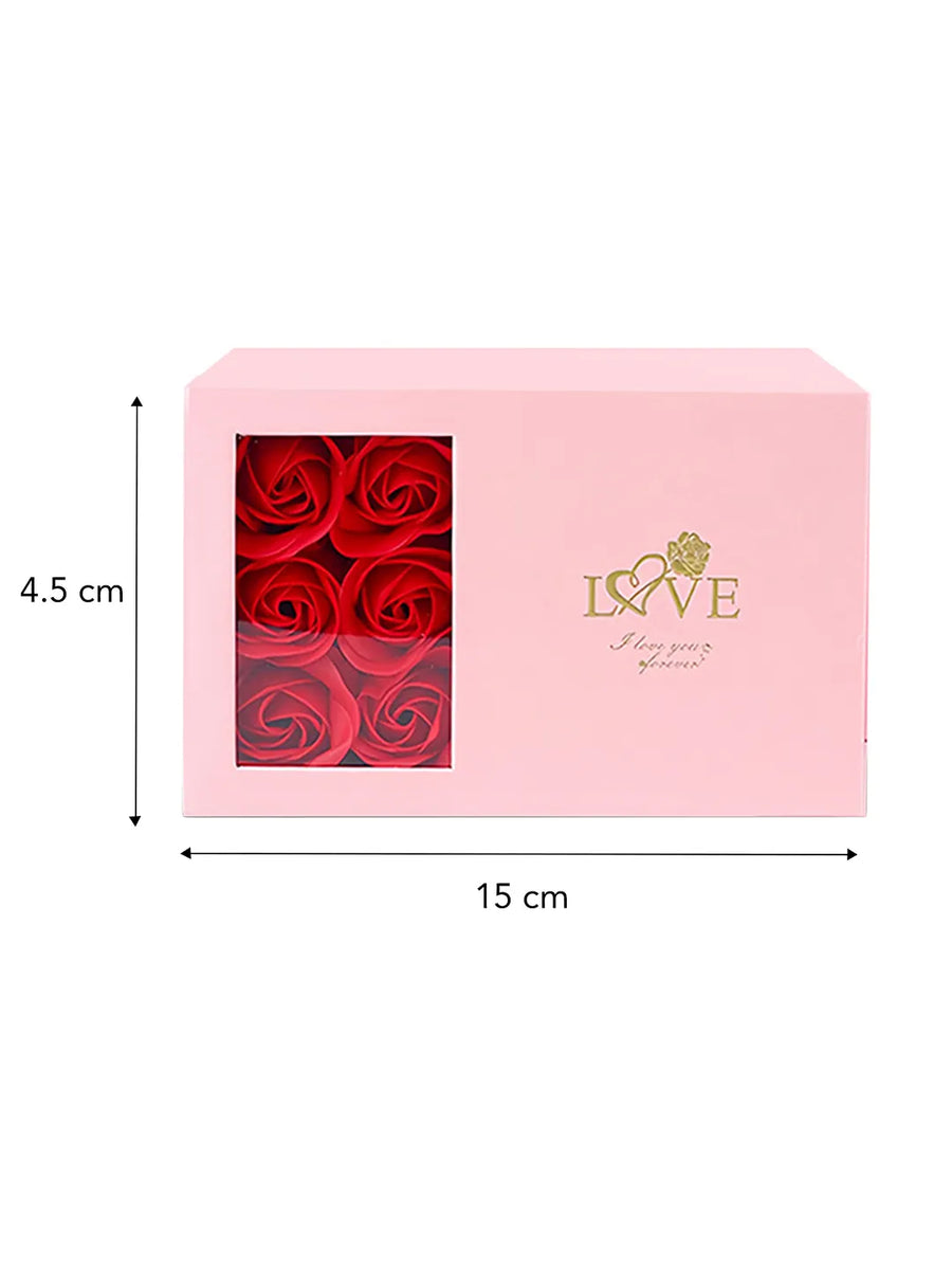 Ring and Necklace Box with Floral Accent