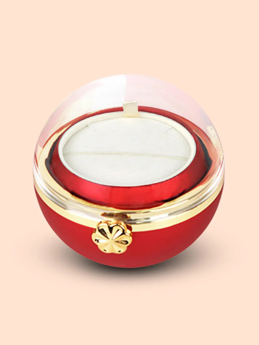 Romantic Round Ring Box Keepsake