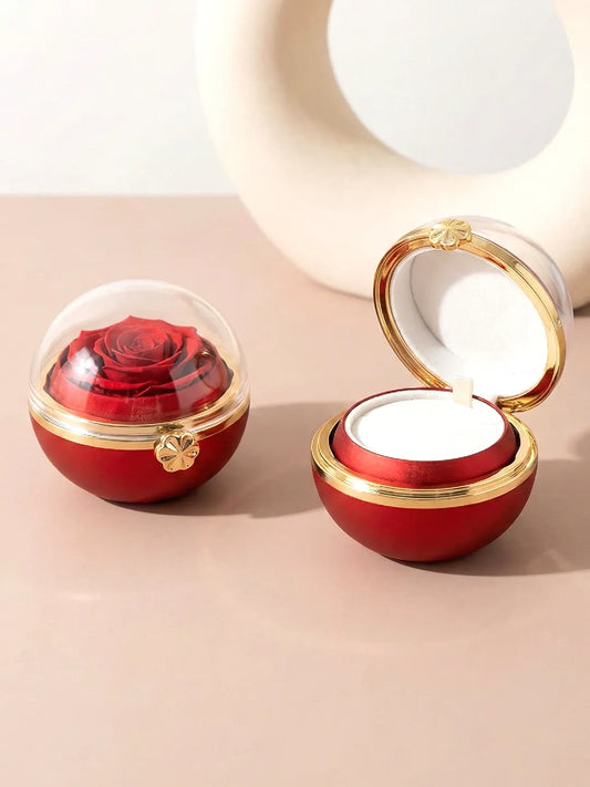 Romantic Round Ring Box Keepsake