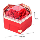 Minstely Preserved Rose and Necklace Box