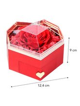 Minstely Preserved Rose and Necklace Box