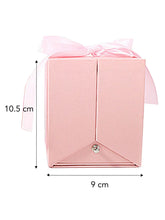 Cube Bracelet and Necklace Box with Rose