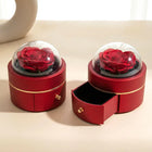 Designer Ring and Bracelet Box with Rose