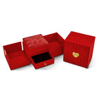 Rose Adorned Cube Jewellery Box