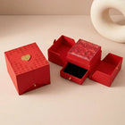 Rose Adorned Cube Jewellery Box