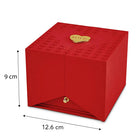 Rose Adorned Cube Jewellery Box