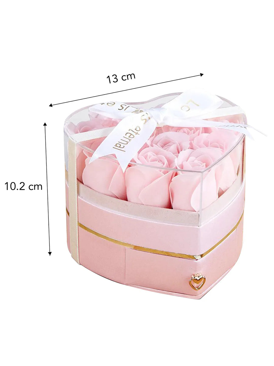 Luxury Jewellery box with Artifical Rose