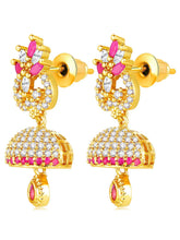 CZ Drops Jhumki Earrings | Peora Traditional CZ Jewellery

