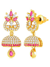 CZ Drops Jhumki Earrings | Peora Traditional CZ Jewellery

