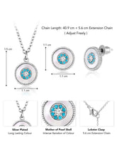 Evil Eye CZ Pendant Set by Peora – Protective Fashion Jewellery

