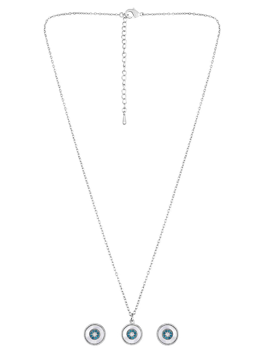 Evil Eye CZ Pendant Set by Peora – Protective Fashion Jewellery

