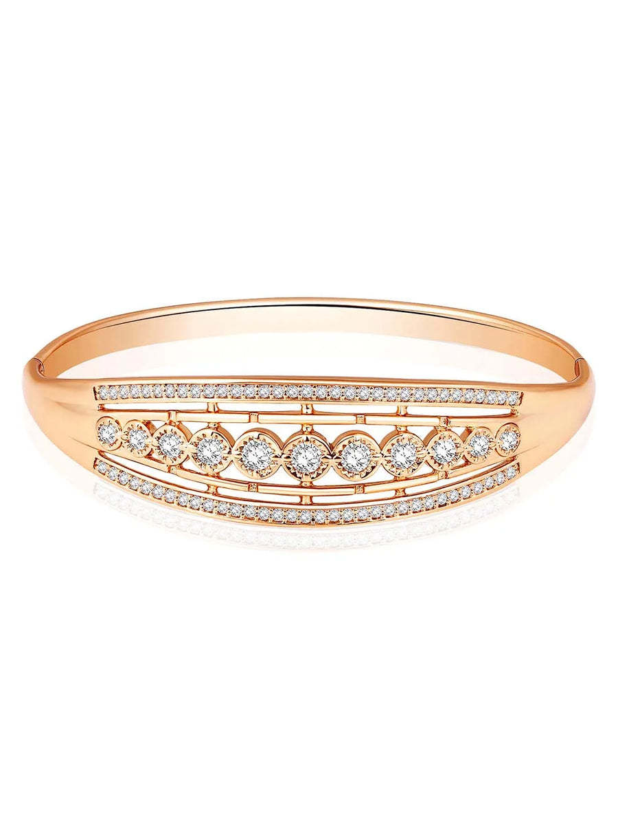 Brilliance CZ Kada Bracelet by Peora – Sparkling Fashion Jewellery

