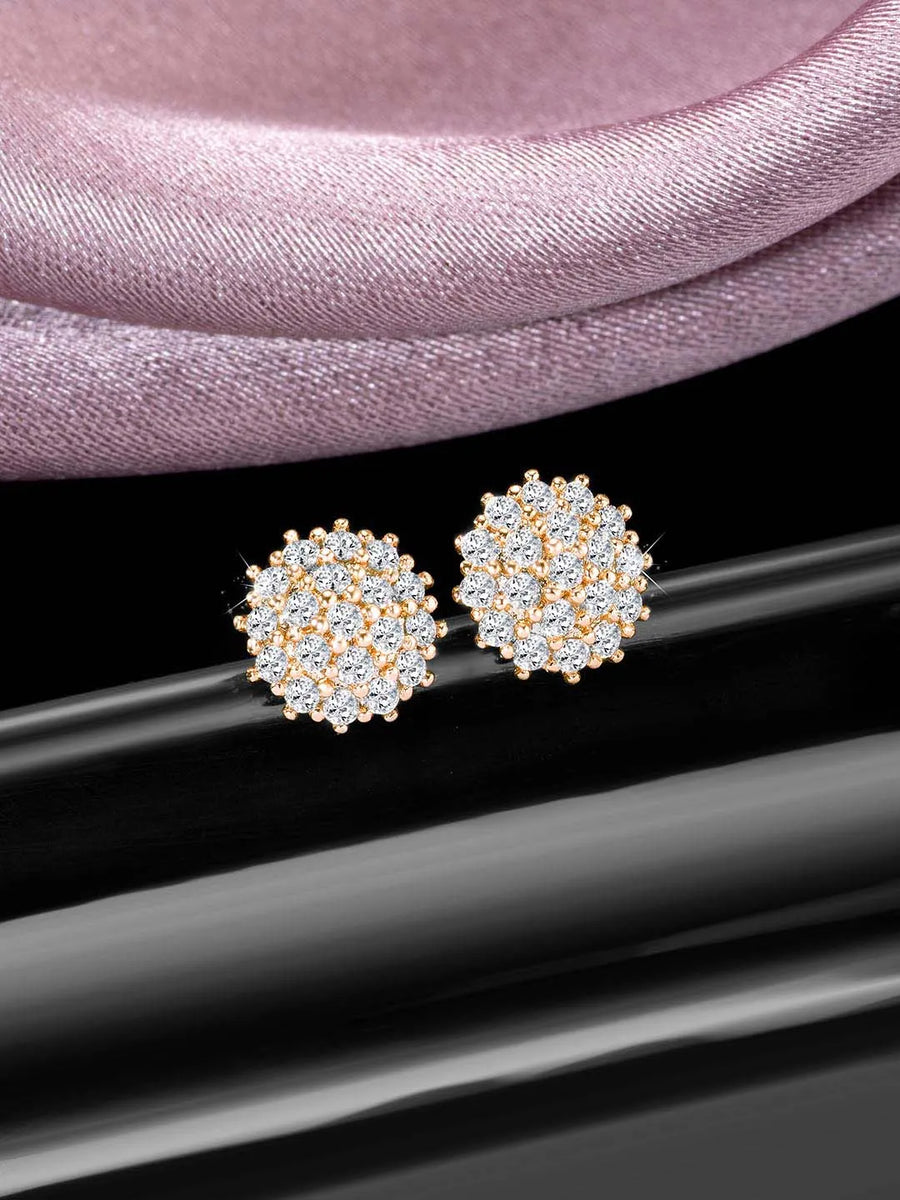 CZ Luxe Stud Earrings by Peora – Premium Fashion Jewellery

