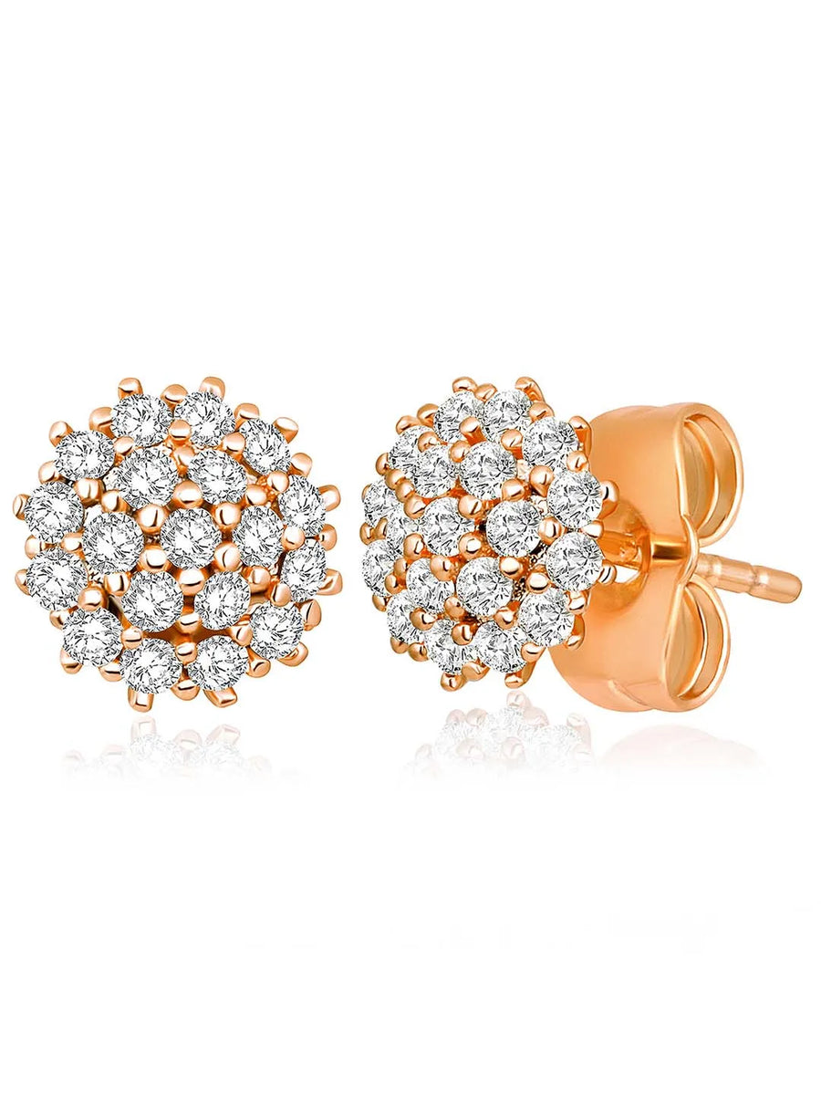CZ Luxe Stud Earrings by Peora – Premium Fashion Jewellery


