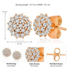 CZ Luxe Stud Earrings by Peora – Premium Fashion Jewellery

