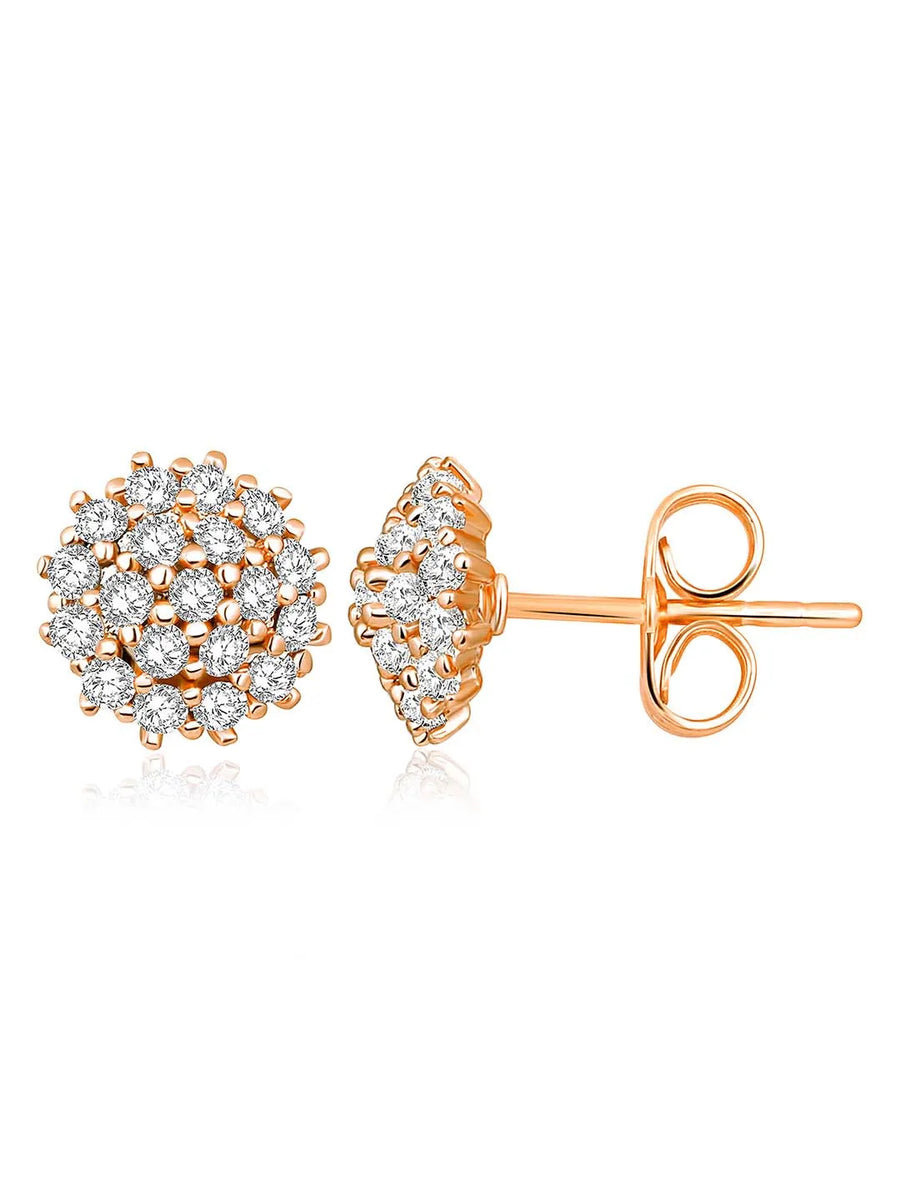 CZ Luxe Stud Earrings by Peora – Premium Fashion Jewellery

