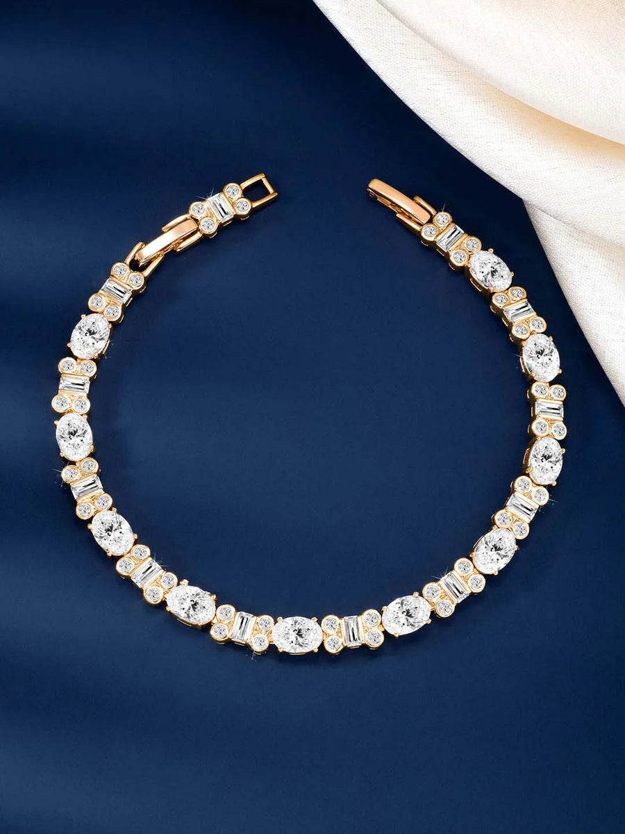 Brilliant Shine CZ Studded Bracelet