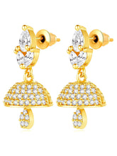 CZ Jhumki Earrings | Find Sparkling Jewellery at Peora

