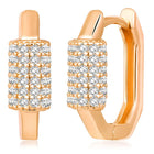CZ Hoop Studs Earrings by Peora – Stylish Fashion Jewellery

