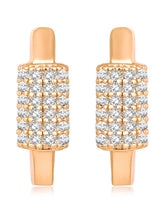 CZ Hoop Studs Earrings by Peora – Stylish Fashion Jewellery

