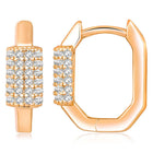 CZ Hoop Studs Earrings by Peora – Stylish Fashion Jewellery

