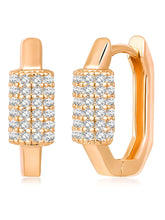 CZ Hoop Studs Earrings by Peora – Stylish Fashion Jewellery

