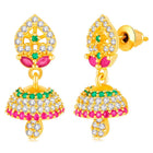 CZ Jhumki Drops Earrings | Elegant Jewellery by Peora

