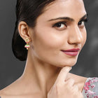 CZ Jhumki Drops Earrings | Elegant Jewellery by Peora

