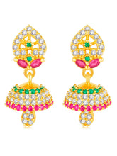 CZ Jhumki Drops Earrings | Elegant Jewellery by Peora

