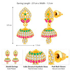 CZ Jhumki Drops Earrings | Elegant Jewellery by Peora

