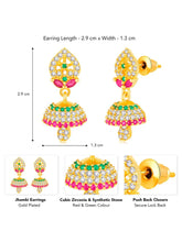 CZ Jhumki Drops Earrings | Elegant Jewellery by Peora

