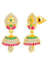CZ Jhumki Drops Earrings | Elegant Jewellery by Peora

