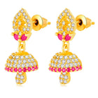 CZ Jhumki Drops Earrings | Elegant Jewellery by Peora

