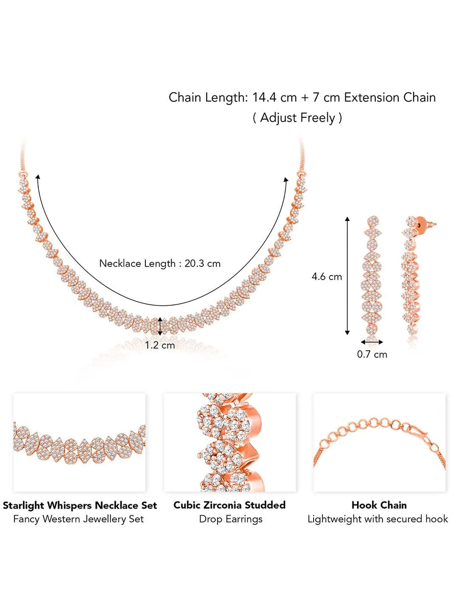 CZ Necklace Set – Sophisticated Jewellery Designs by Peora
