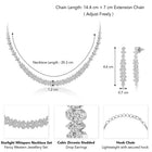 CZ Necklace Set – Sophisticated Jewellery Designs by Peora

