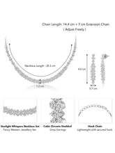 CZ Necklace Set – Sophisticated Jewellery Designs by Peora
