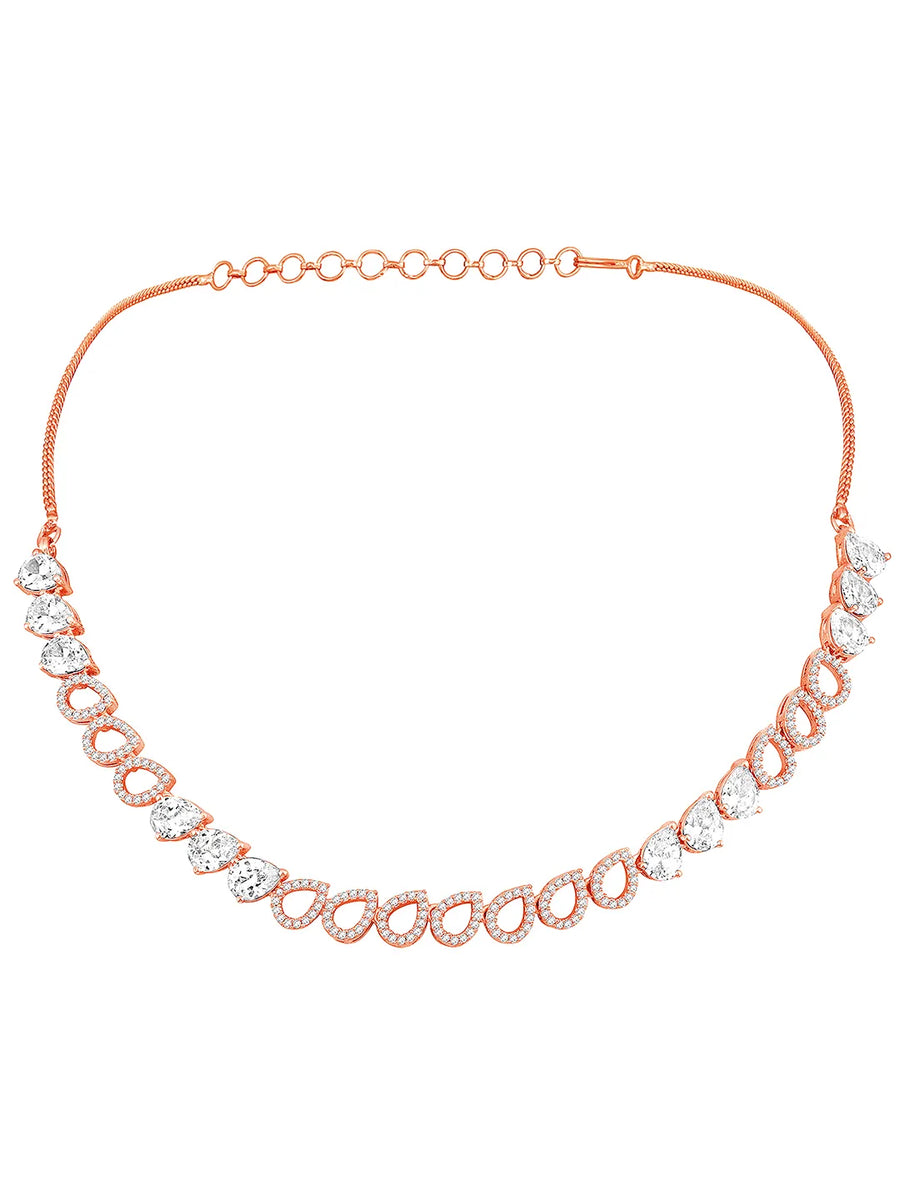 CZ Necklace Set – Classic Sparkling Jewellery by Peora
