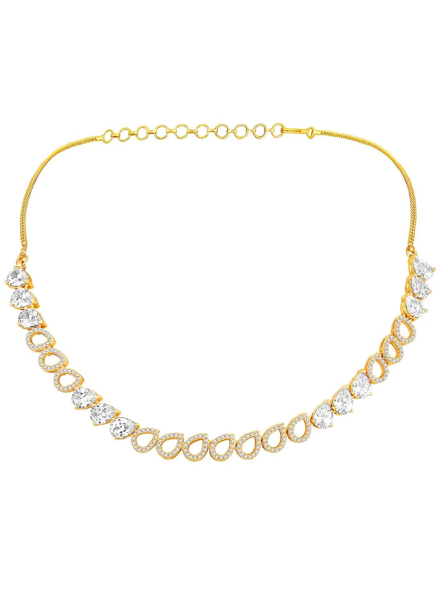 CZ Necklace Set – Classic Sparkling Jewellery by Peora

