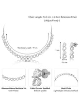 CZ Necklace Set – Classic Sparkling Jewellery by Peora
