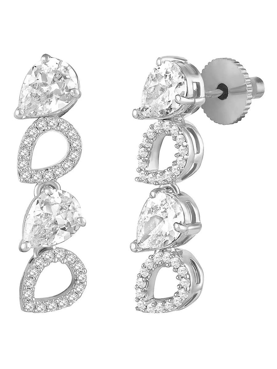 CZ Necklace Set – Classic Sparkling Jewellery by Peora
