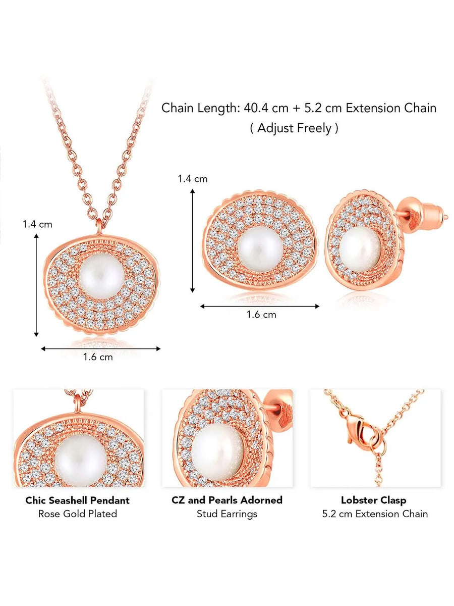 Pearls Chic Pendant Set – Timeless Pearl Jewellery by Peora
